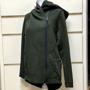NIKE Tech Zip Up Hoodie Sweatshirt Green Size S